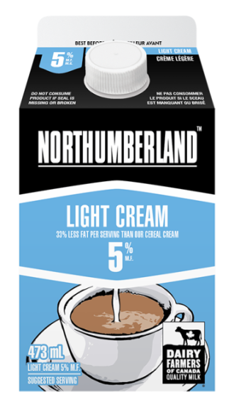 Northumberland 5% Light Coffee Cream